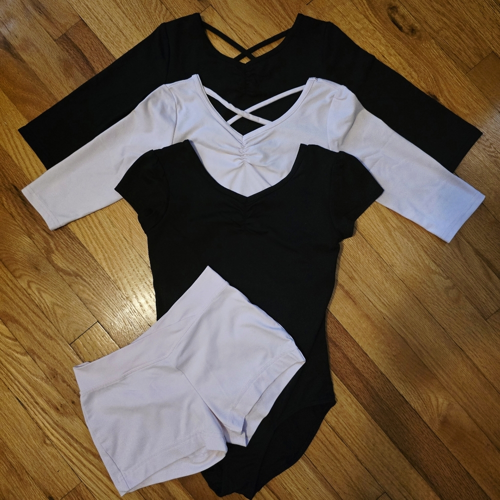 Girls Danskin Now Dance Leotards Lot SzM 7-8